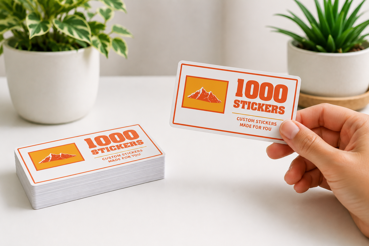 Custom Rectangle Sticker Singles | 1000 Stickers