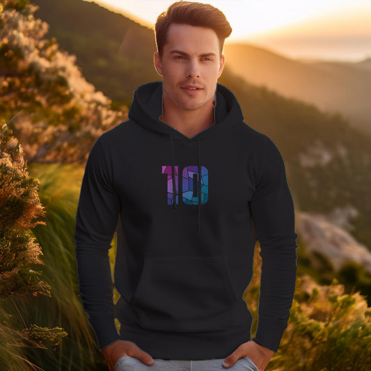 10 Number Unisex Hoodie (Black)