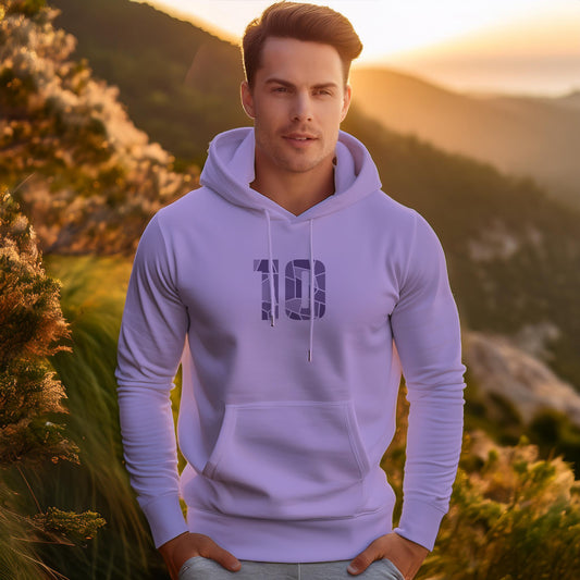 10 Number Unisex Hoodie (Iris Lavender)