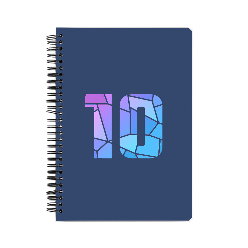 10 Number Notebook (Navy Blue, A5 Size, 100 Pages, Ruled, 6 Pack)