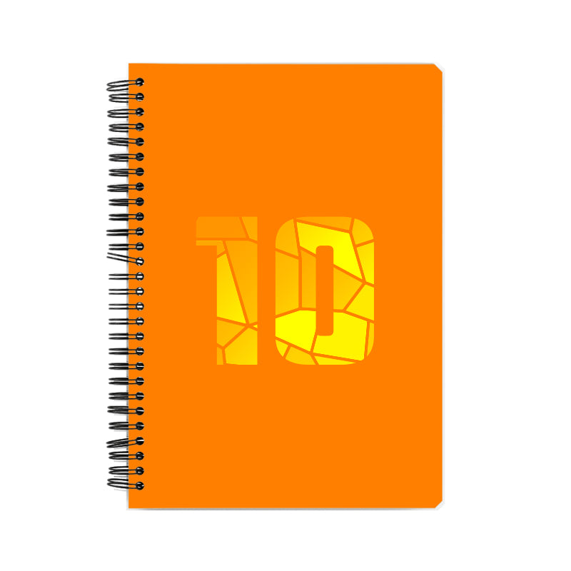 10 Number Notebook (Orange, A5 Size, 100 Pages, Ruled, 6 Pack)