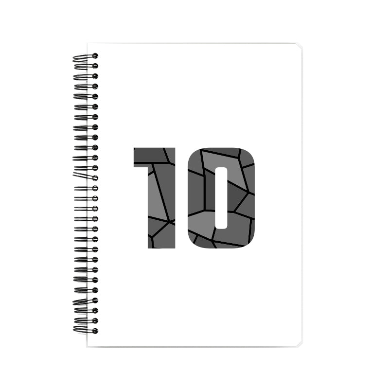 10 Number Notebook (White, A5 Size, 100 Pages, Ruled, 6 Pack)