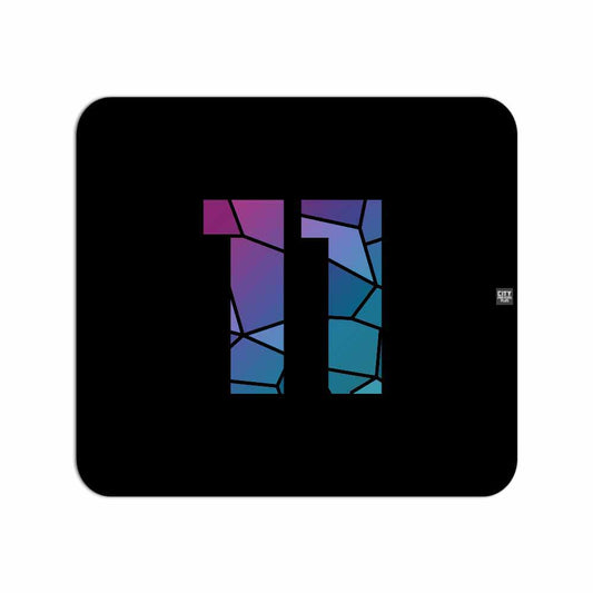 11 Number Mousepad (Black)