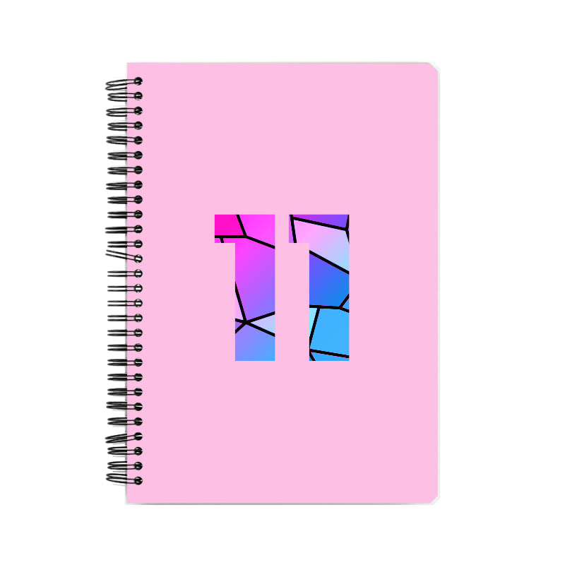 11 Number Notebook (Light Pink, A5 Size, 100 Pages, Ruled, 6 Pack)