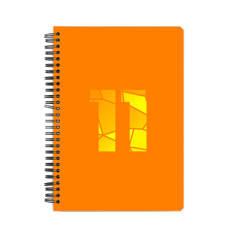 11 Number Notebook (Orange, A5 Size, 100 Pages, Ruled, 6 Pack)