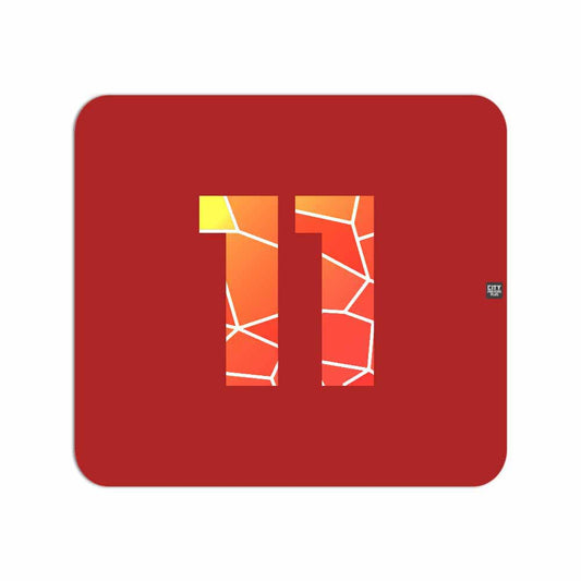 11 Number Mousepad (Red)
