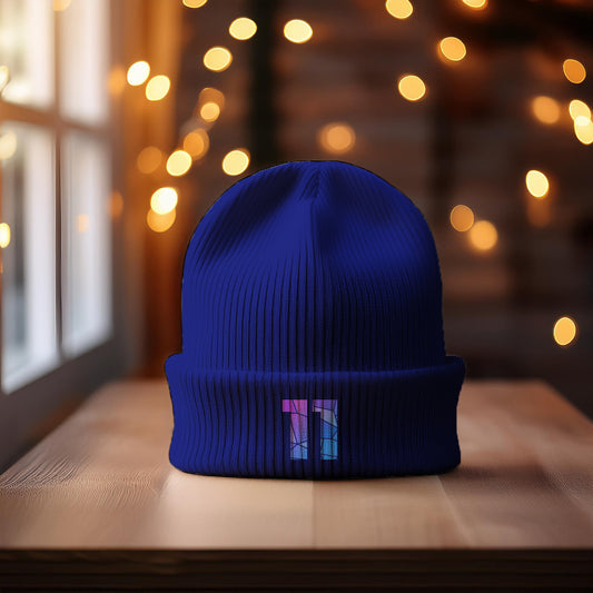 11 Number Cuffed Beanie (Royal)