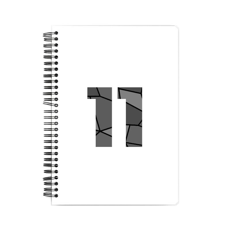 11 Number Notebook (White, A5 Size, 100 Pages, Ruled, 6 Pack)