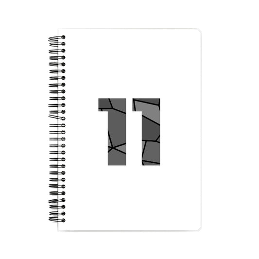 11 Number Notebook (White, A5 Size, 100 Pages, Ruled, 6 Pack)