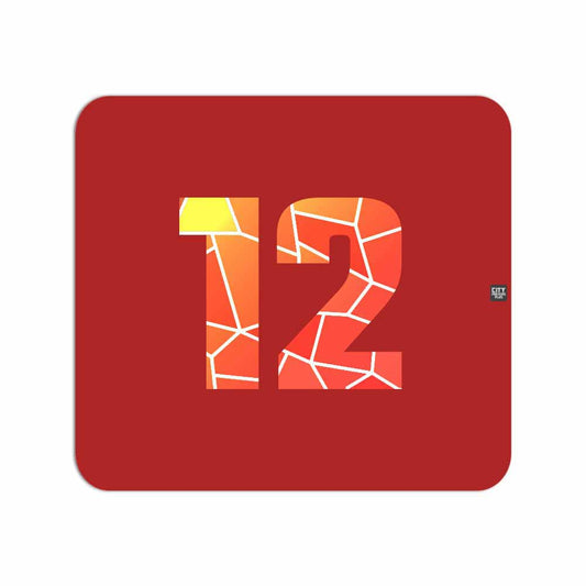 12 Number Mousepad (Red)