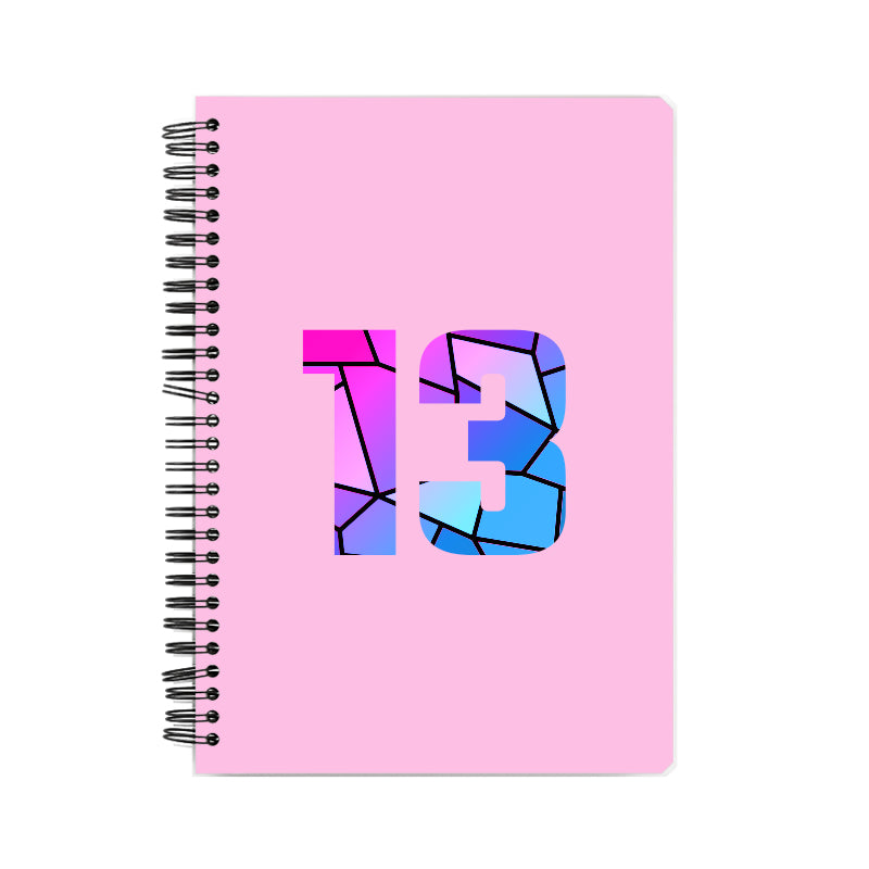 13 Number Notebook (Light Pink, A5 Size, 100 Pages, Ruled, 6 Pack)