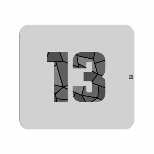 13 Number Mousepad (Melange Grey)