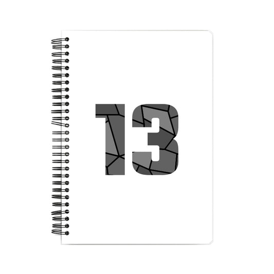 13 Number Notebook (White, A5 Size, 100 Pages, Ruled, 6 Pack)