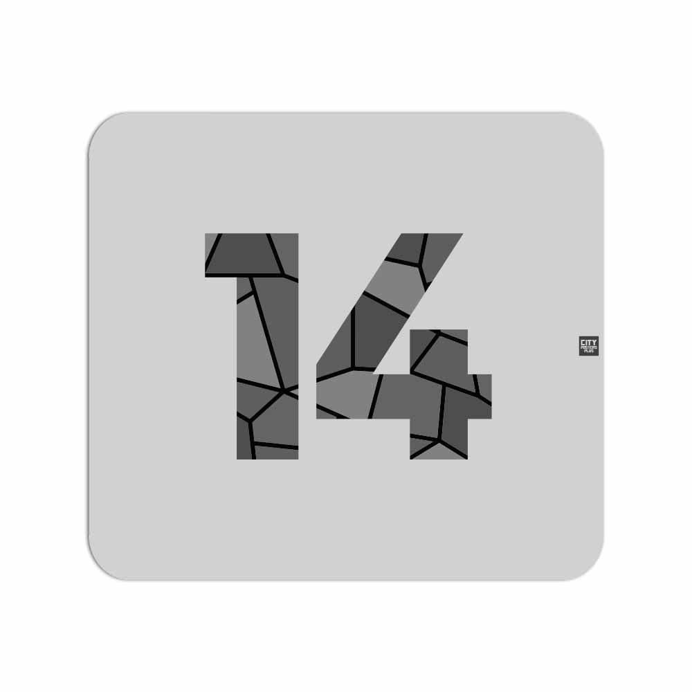 14 Number Mousepad (Melange Grey)
