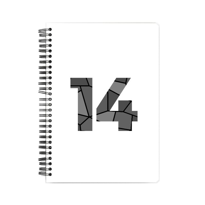 14 Number Notebook (White, A5 Size, 100 Pages, Ruled, 6 Pack)