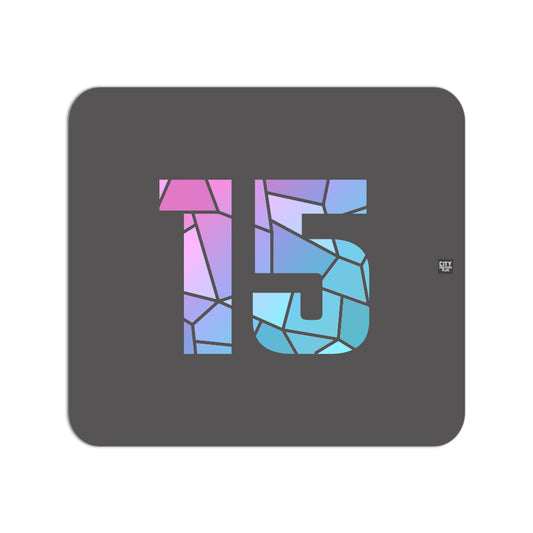 15 Number Mousepad (Charcoal Grey)