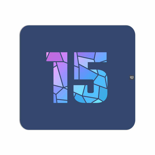 15 Number Mousepad (Navy Blue)