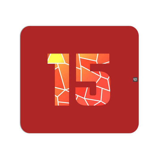 15 Number Mousepad (Red)