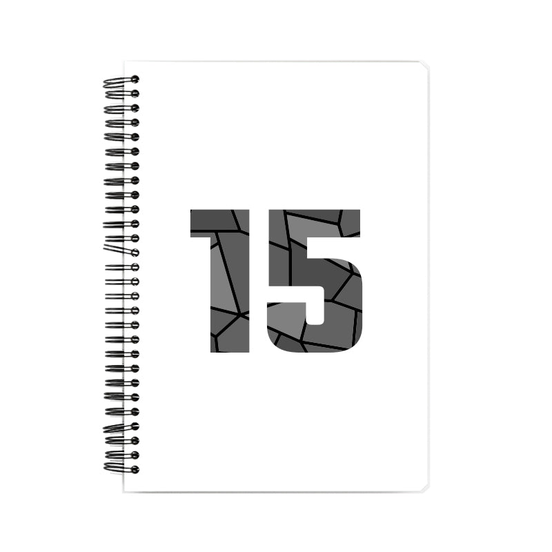 15 Number Notebook (White, A5 Size, 100 Pages, Ruled, 6 Pack)