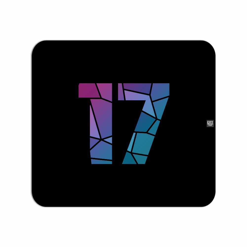 17 Number Mousepad (Black)