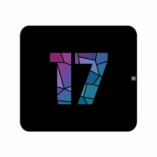 17 Number Mousepad (Black)