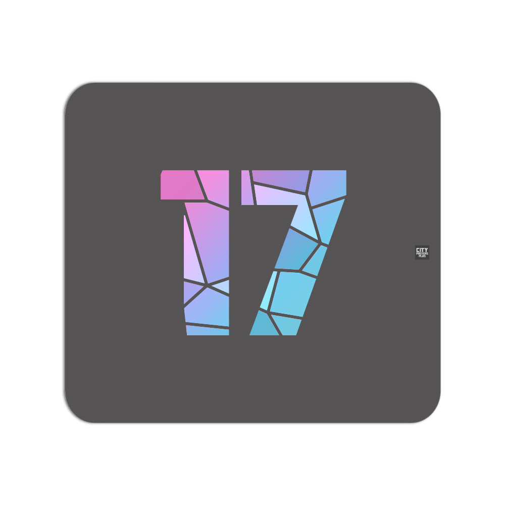 17 Number Mousepad (Charcoal Grey)
