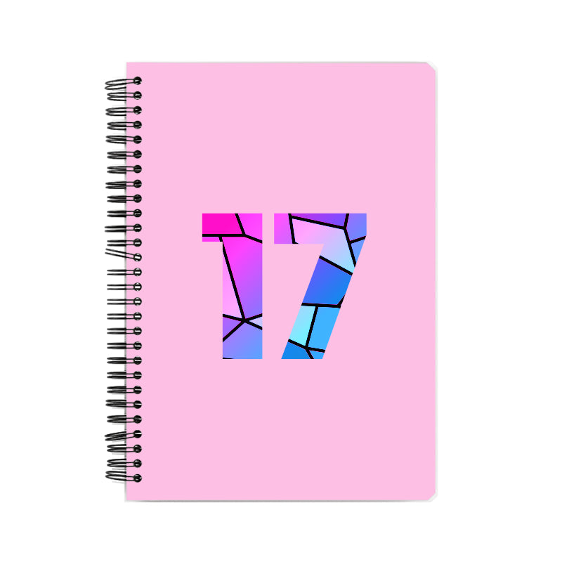 17 Number Notebook (Light Pink, A5 Size, 100 Pages, Ruled, 6 Pack)