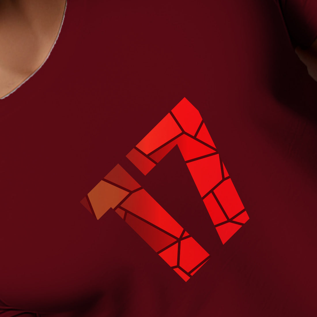 17 Number Men Unisex T-Shirt (Maroon)