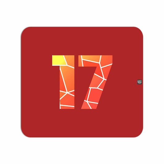 17 Number Mousepad (Red)