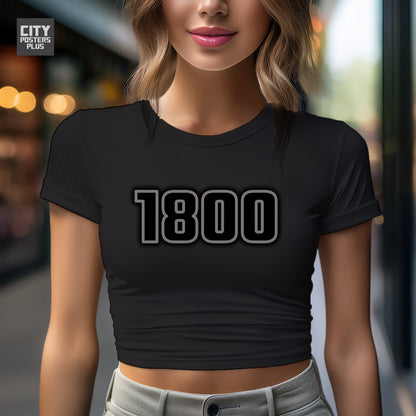 1800 Vintage Birth Year Women Crop Top | City Posters Plus