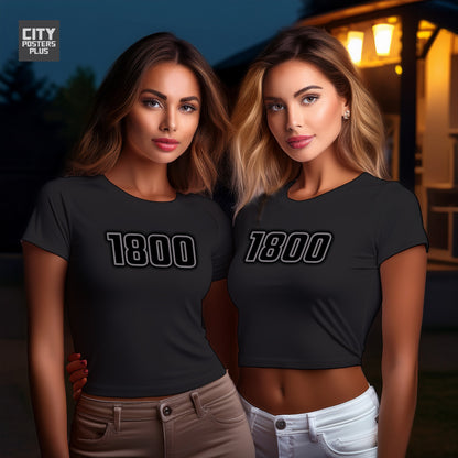 1800 Vintage Birth Year Women Crop Top | City Posters Plus