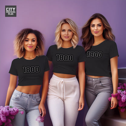 1800 Vintage Birth Year Women Crop Top | City Posters Plus