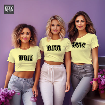 1800 Vintage Birth Year Women Crop Top | City Posters Plus