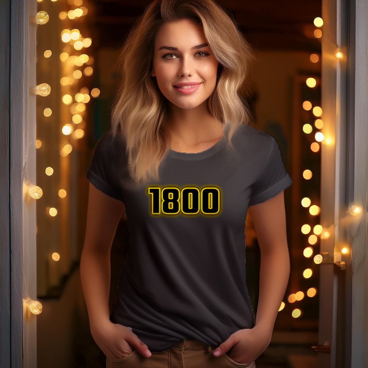 1800 Year Women T-Shirt (Charcoal Grey)