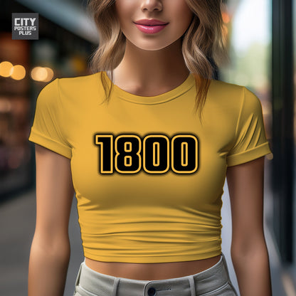 1800 Vintage Birth Year Women Crop Top | City Posters Plus