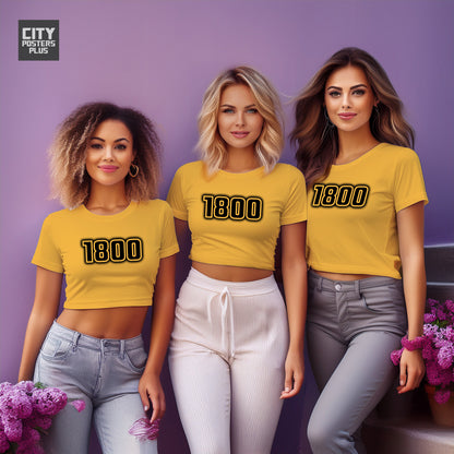 1800 Vintage Birth Year Women Crop Top | City Posters Plus