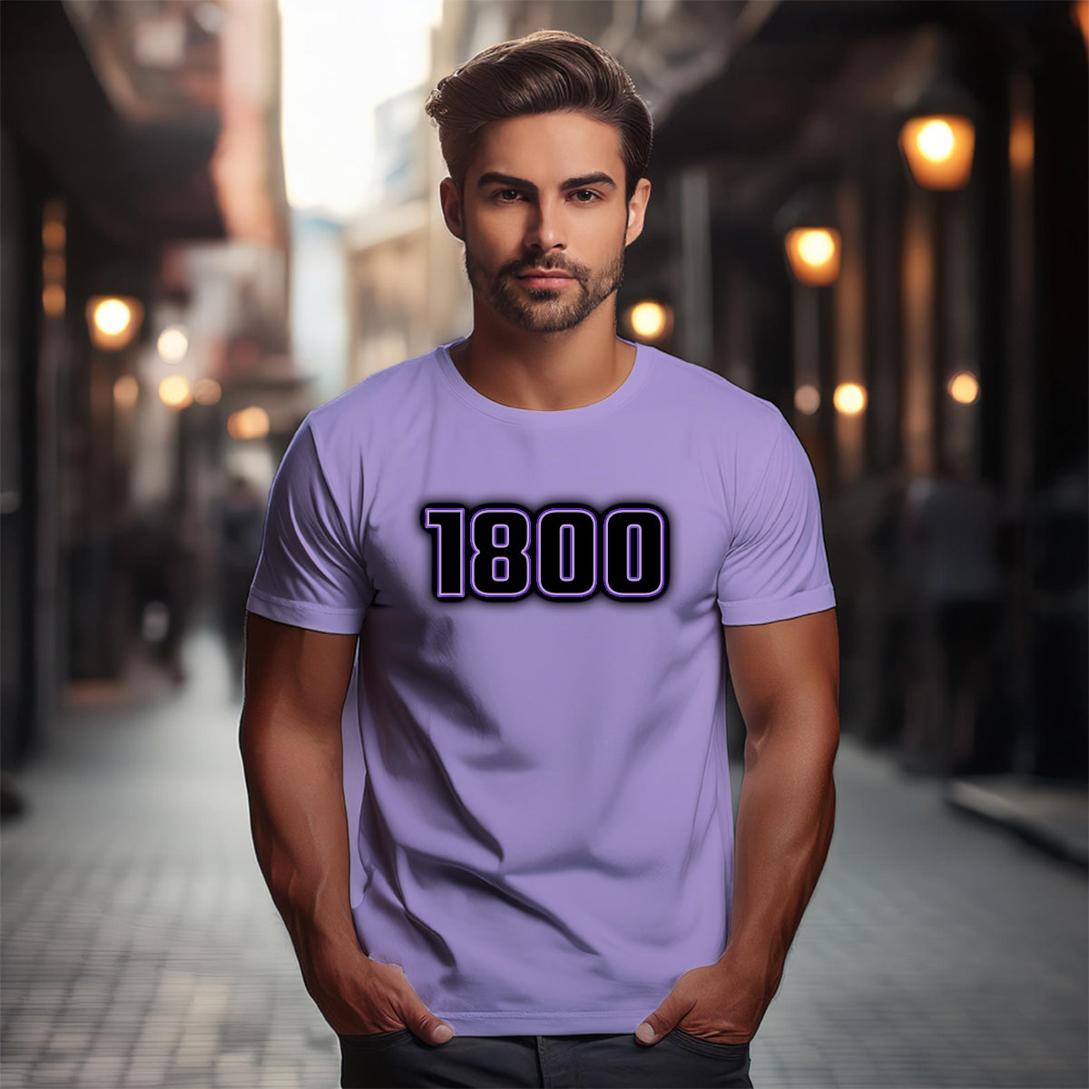 1800 Year Unisex T-Shirt (Iris Lavender)