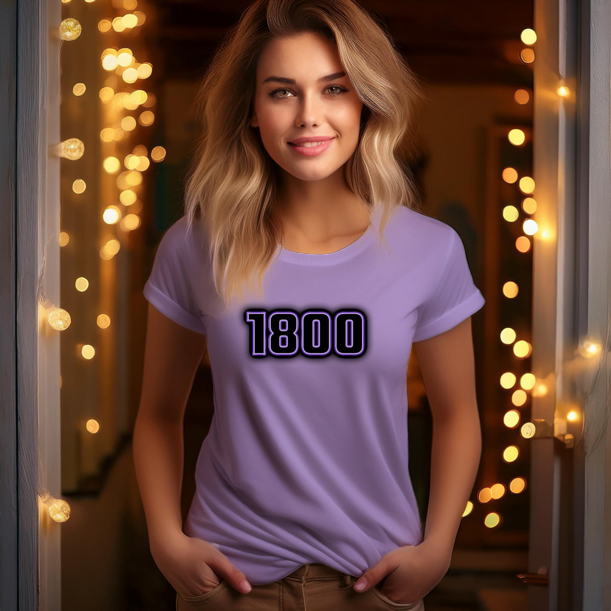 1800 Year Women T-Shirt (Iris Lavender)