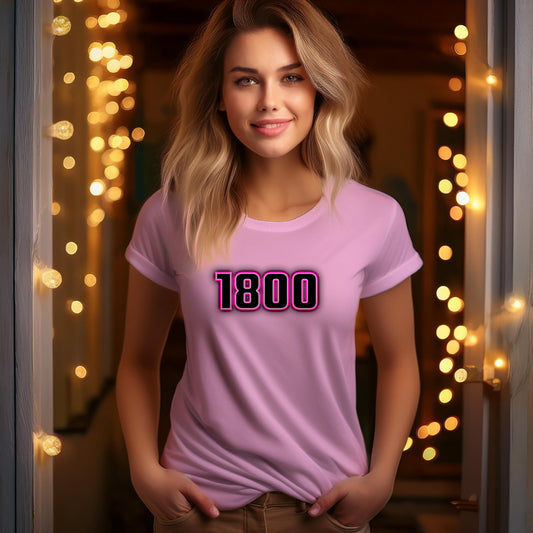 1800 Year Women T-Shirt (Light Pink)