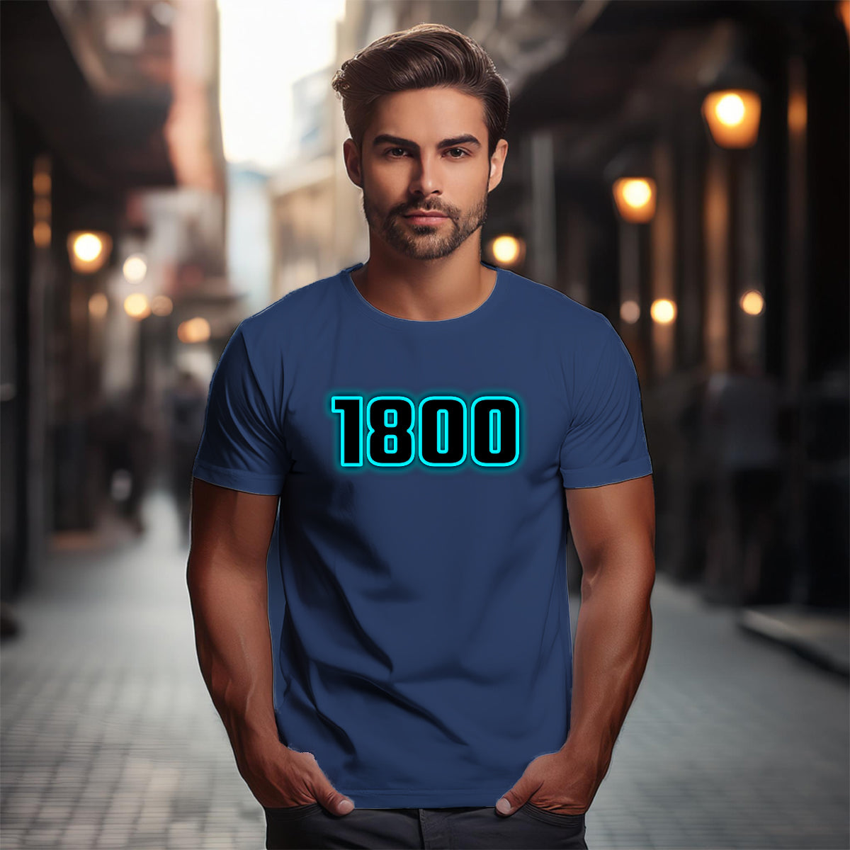 1800 Year Unisex T-Shirt (Navy Blue)