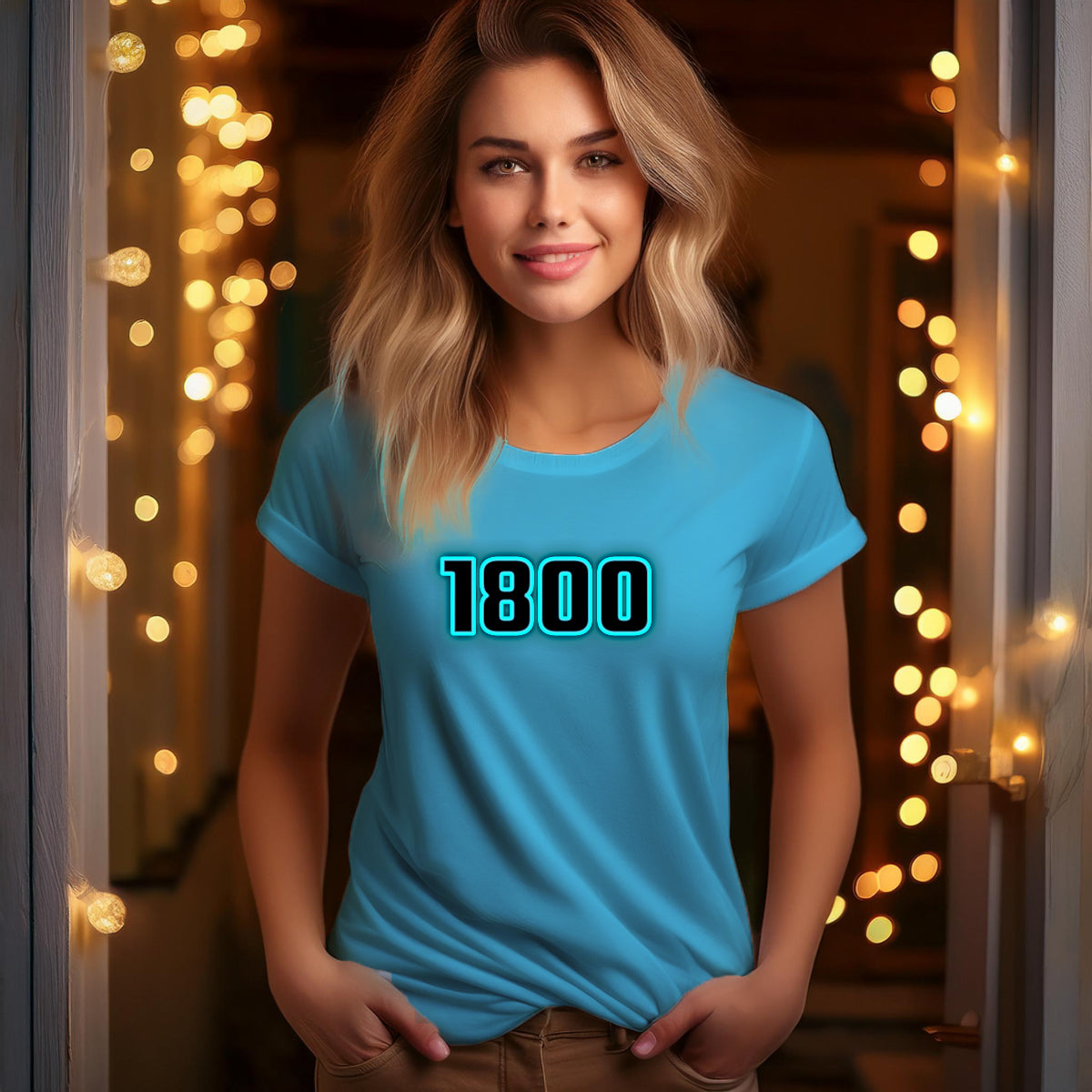 1800 Year Women T-Shirt (Sky Blue)