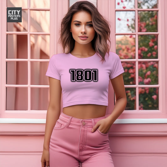 1801 Women Crop Top | Vintage Birth Year Shirt | City Posters Plus