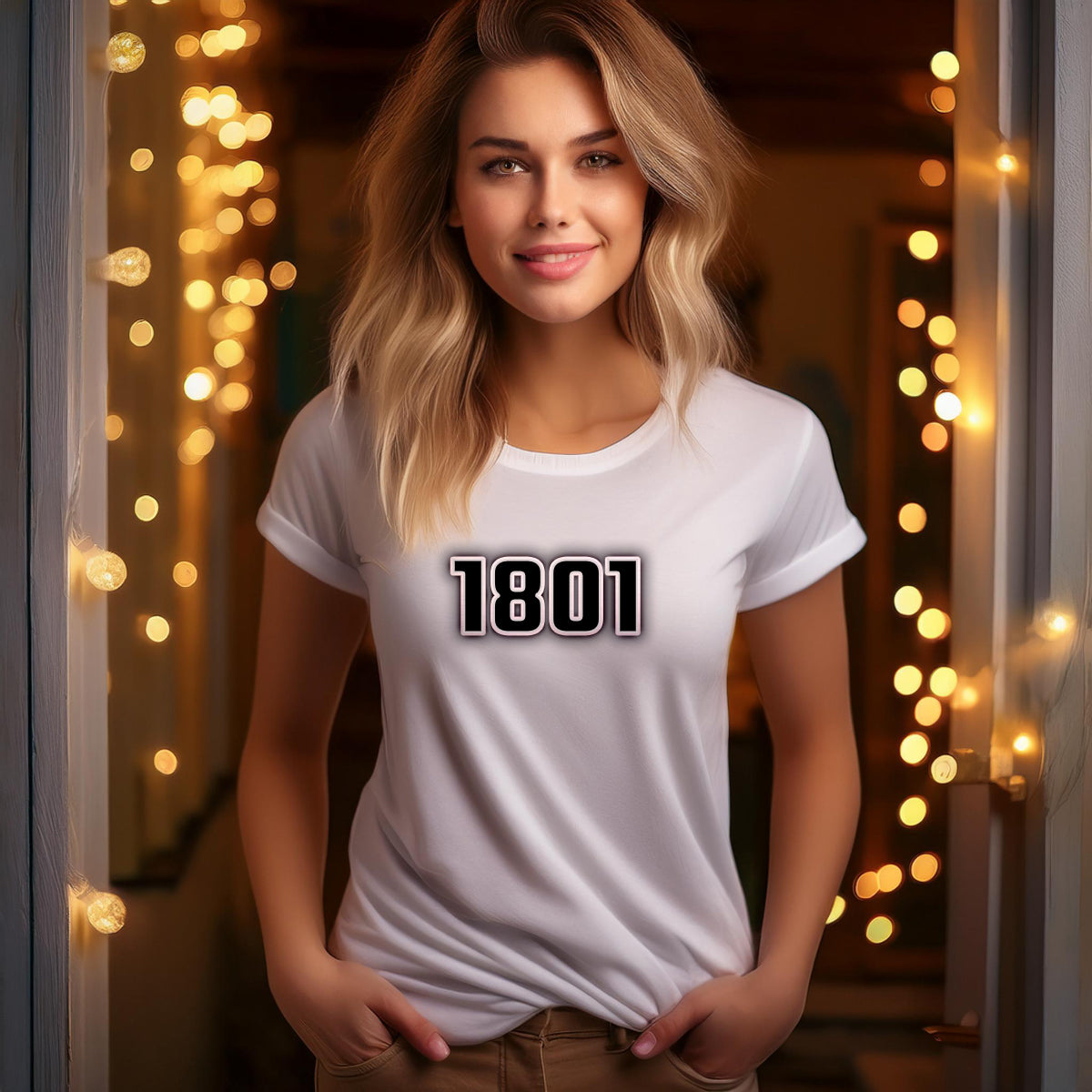 1801 Year Women T-Shirt (White)