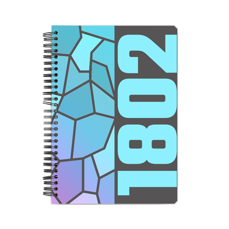 1802 Year Notebook (Charcoal Grey, A5 Size, 100 Pages, Ruled)