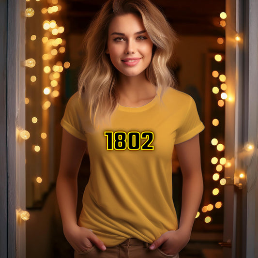 1802 Year Women T-Shirt (Golden Yellow)