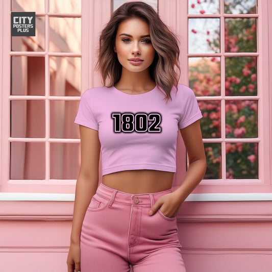 1802 Women Crop Top | Vintage Birth Year Shirt | City Posters Plus