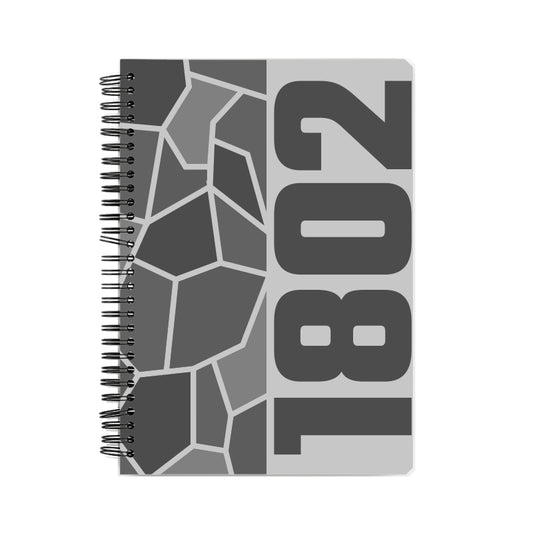 1802 Year Notebook (Melange Grey, A5 Size, 100 Pages, Ruled)