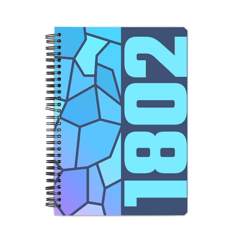 1802 Year Notebook (Navy Blue, A5 Size, 100 Pages, Ruled)