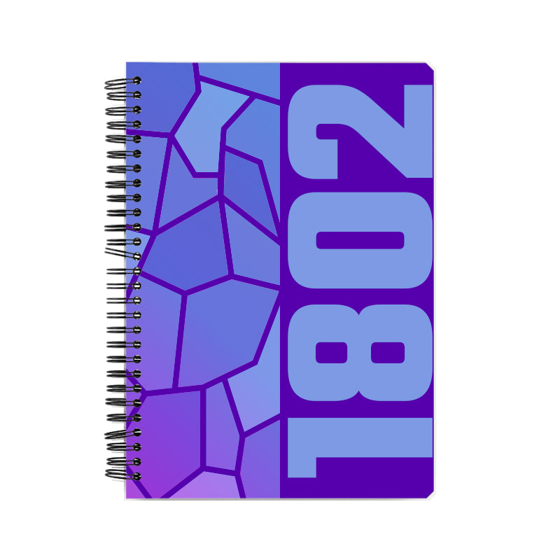 1802 Year Notebook (Purple, A5 Size, 100 Pages, Ruled)