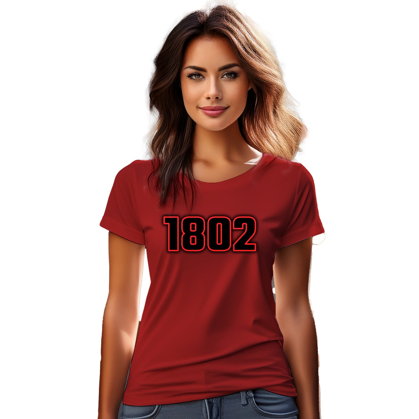 1802 Year Women T-Shirt (Red)